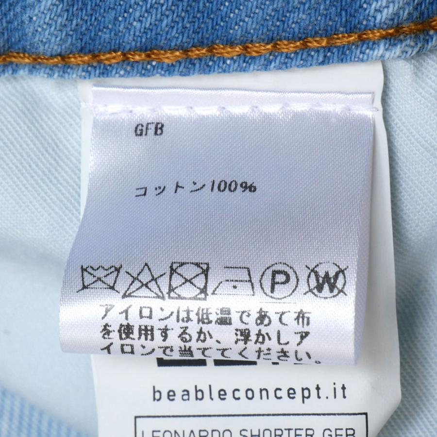 BE ABLE ビーエイブル デニム パンツ leonardo shorter ライトブルー |  | 08