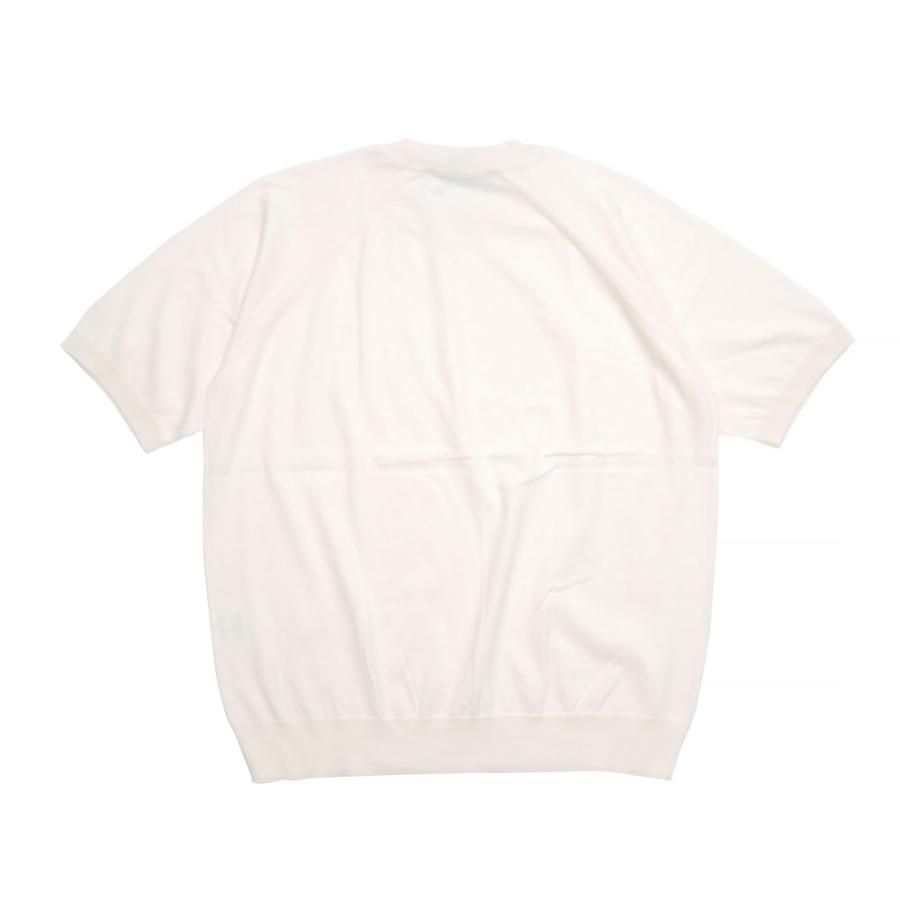 THREE DOTS スリードッツ 半袖 ニット Tシャツ エクリュ ボルドー S M L lk101m | three dots | 04