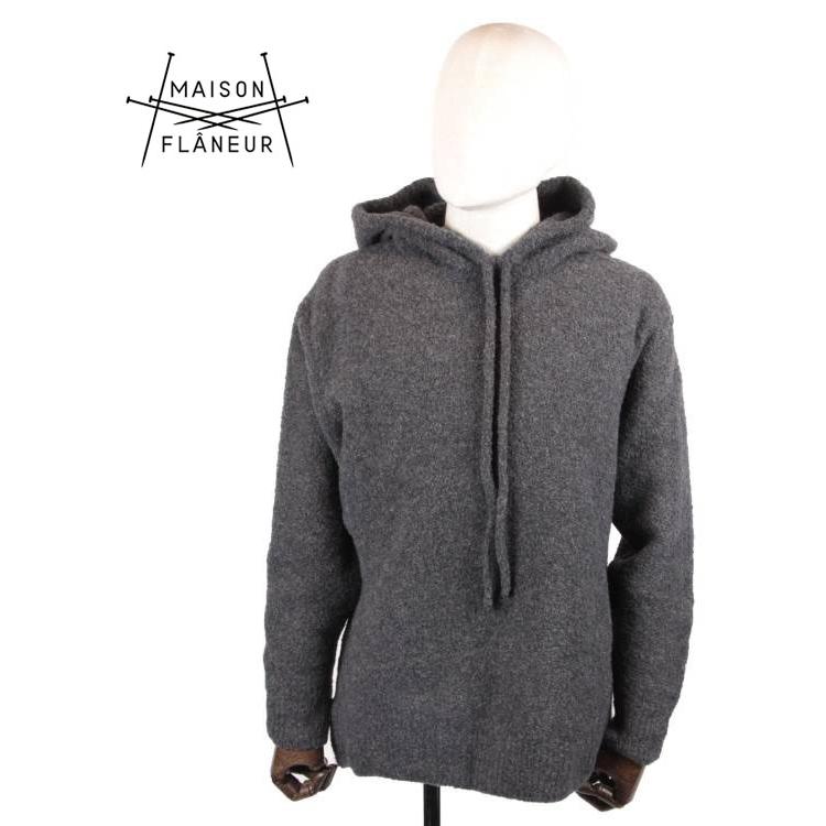 【国内正規品】MAISON FLANEUR メゾン・フラネ―ル ニットパーカー ブークレ素材 ウールナイロン MMF20A9037 GRAY グレー  : mmf20a9037-07 : un passo AVANTI - 通販 - Yahoo!ショッピング