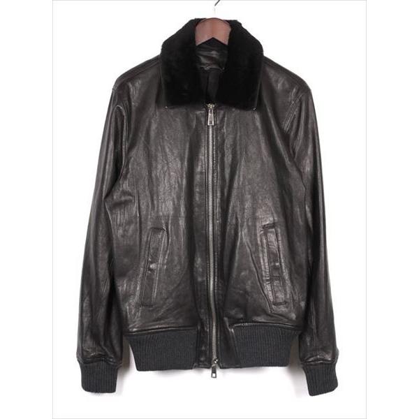 MUSHER（マーシャー） ラムレザー フライトジャケット ウォッシュ