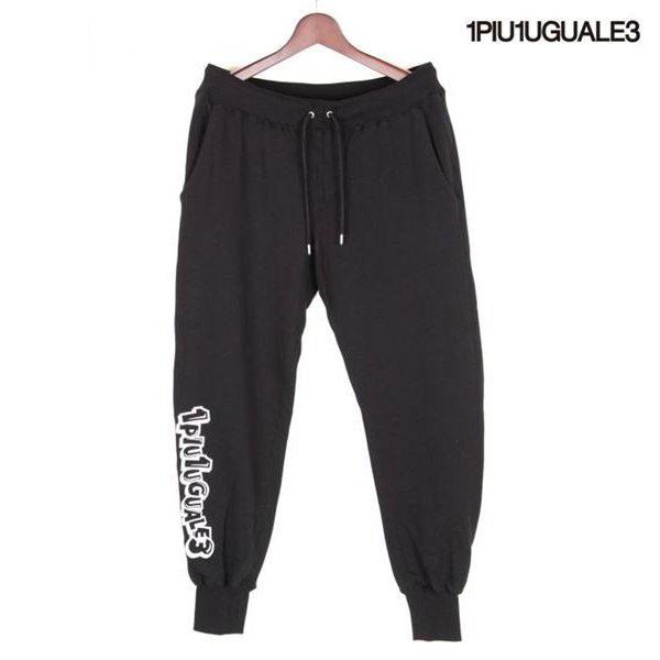 【セール】1PIU1UGUALE3 スウェットパンツ キャラクタープリント イージーパンツ MRP372-COT264 99ブラック ウノピゥウノウグァーレトレ 国内正規品 | 1 piu 1 uguale 3