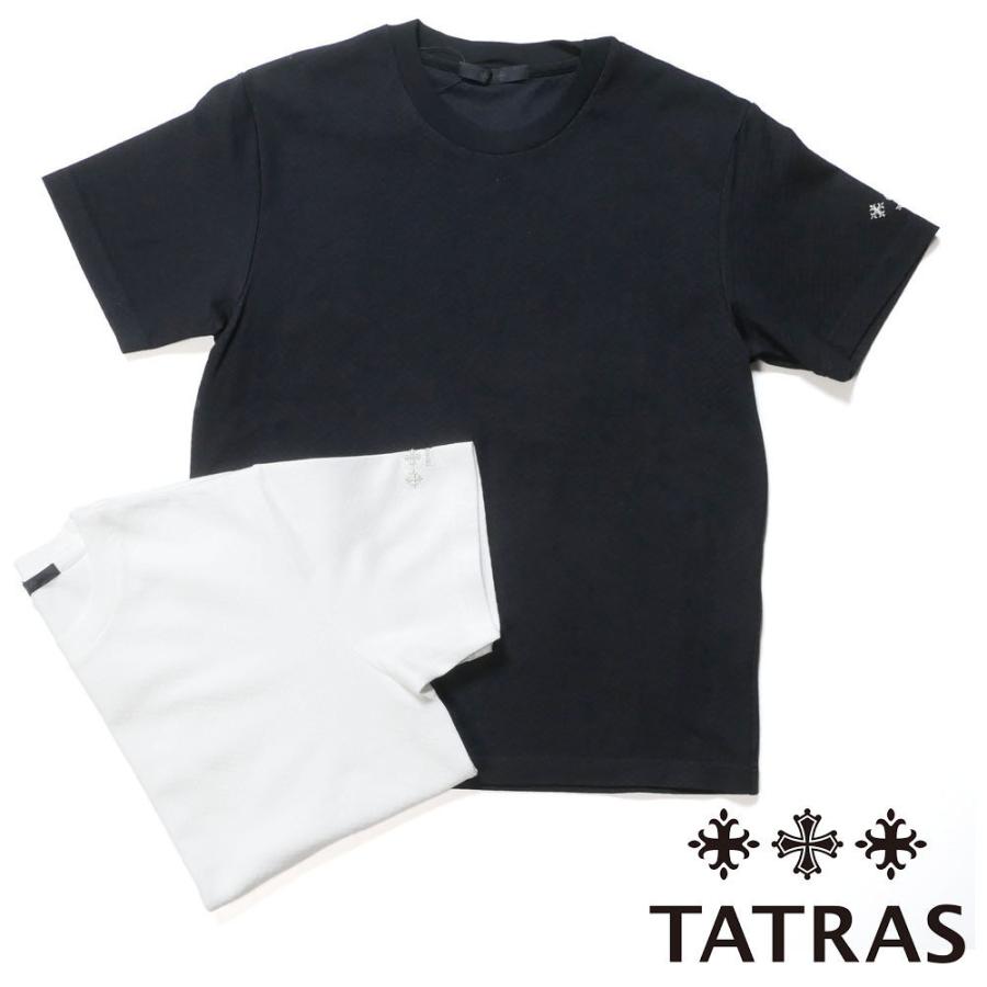 TATRAS / MEROPE/Tシャツ/3/コットン/BLK/MTST22S8192-M TATRAS（タトラス） MEROPE メロペ 半袖Tシャツ カットソー ロゴ