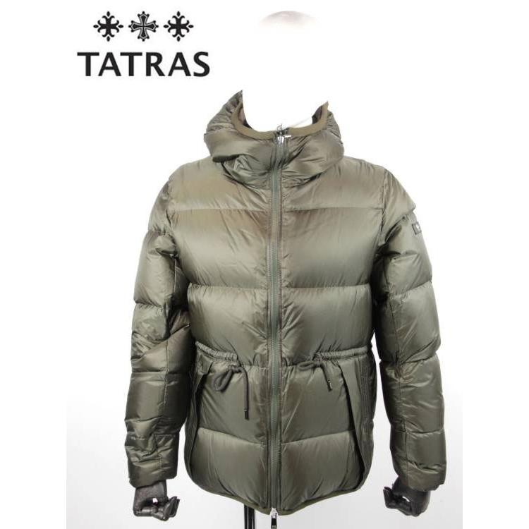 TATRAS タトラス BENUE ナイロン ダウンジャケット リバーシブル仕様 ドローコード付き MTK20A4210 KHAKI カーキ 国内正規品｜up-avanti