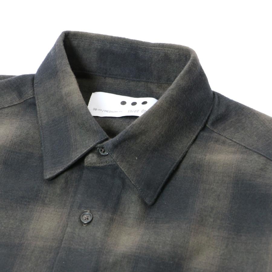 three dots THREE DOTS スリードッツ メンズ l/s double pocket shirt 