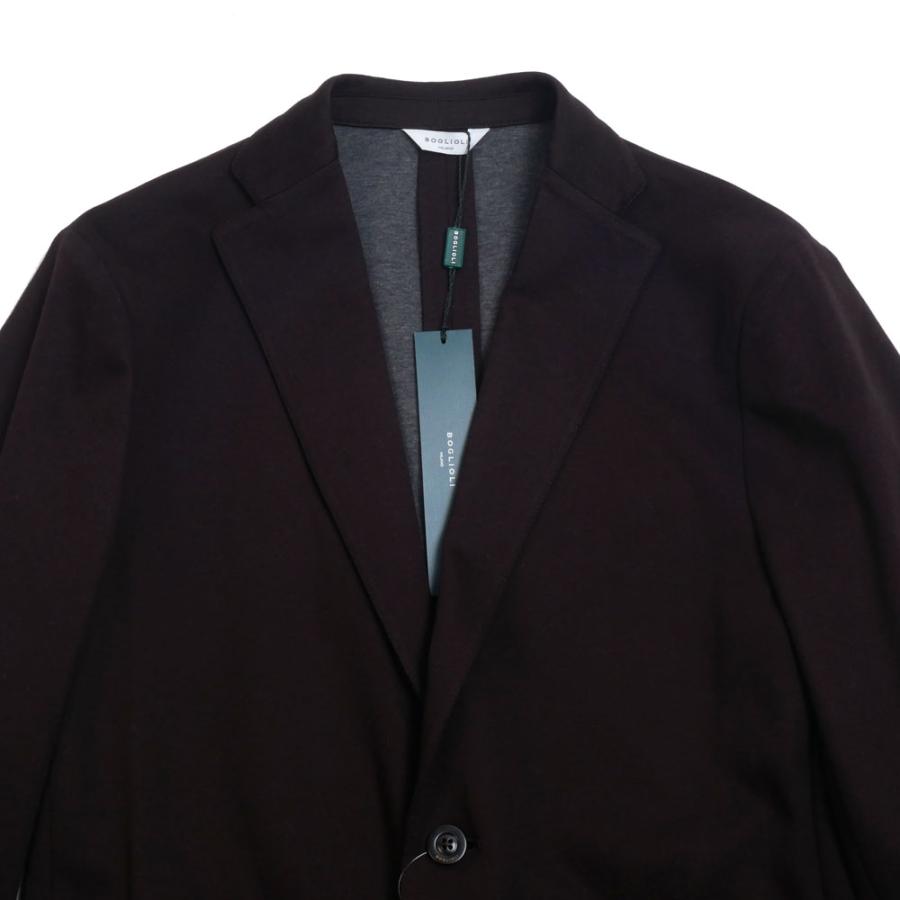 BOGLIOLI ボリオリ テーラードジャケット ジャージ ネイビー ダークブラウン XS S M L XL og0166の画像