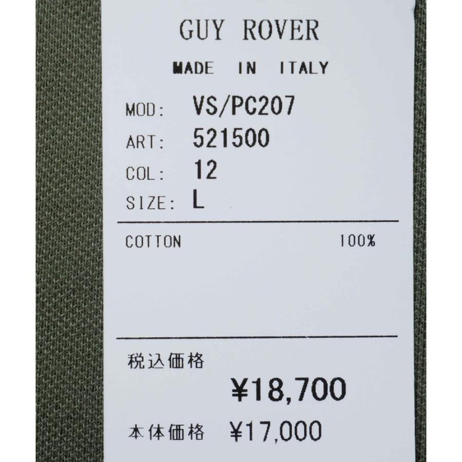 GUY ROVER ギローバー メンズ 半袖 鹿の子 ポロシャツ ホリゾンタルカラー pc207-521500 国内正規品｜up-avanti｜09