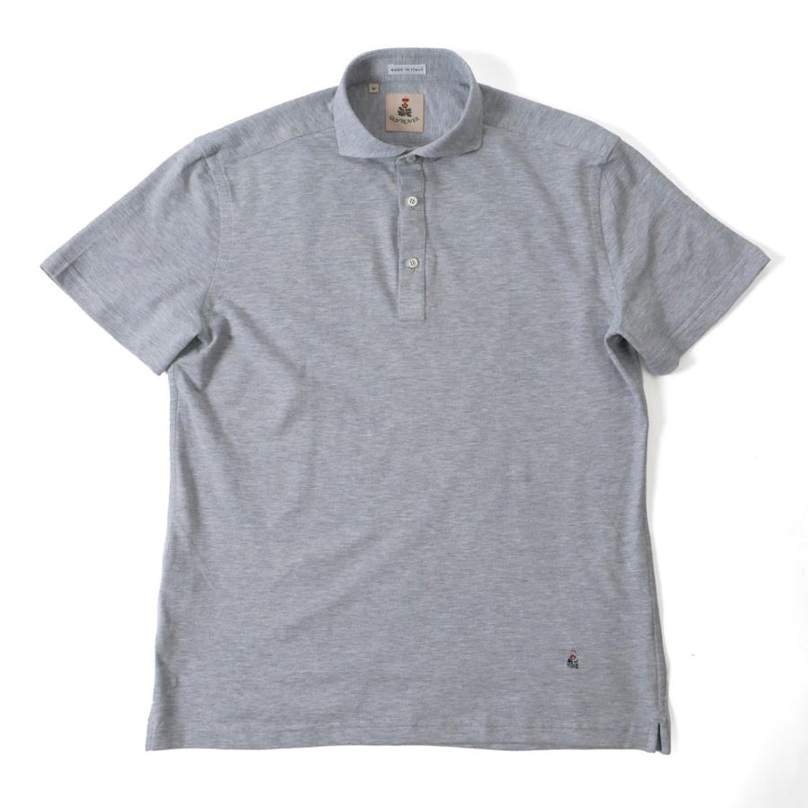 GUY ROVER ギローバー メンズ カッタウェイ 半袖 鹿の子 ポロシャツ ホリゾンタルカラー pc207-531500 国内正規品 GUY ROVER ギローバー ポロシャツ pc207