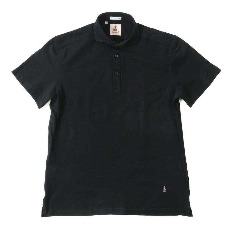 GUY ROVER ギローバー メンズ カッタウェイ 半袖 鹿の子 ポロシャツ ホリゾンタルカラー pc207-531500 国内正規品 GUY ROVER ギローバー ポロシャツ pc207