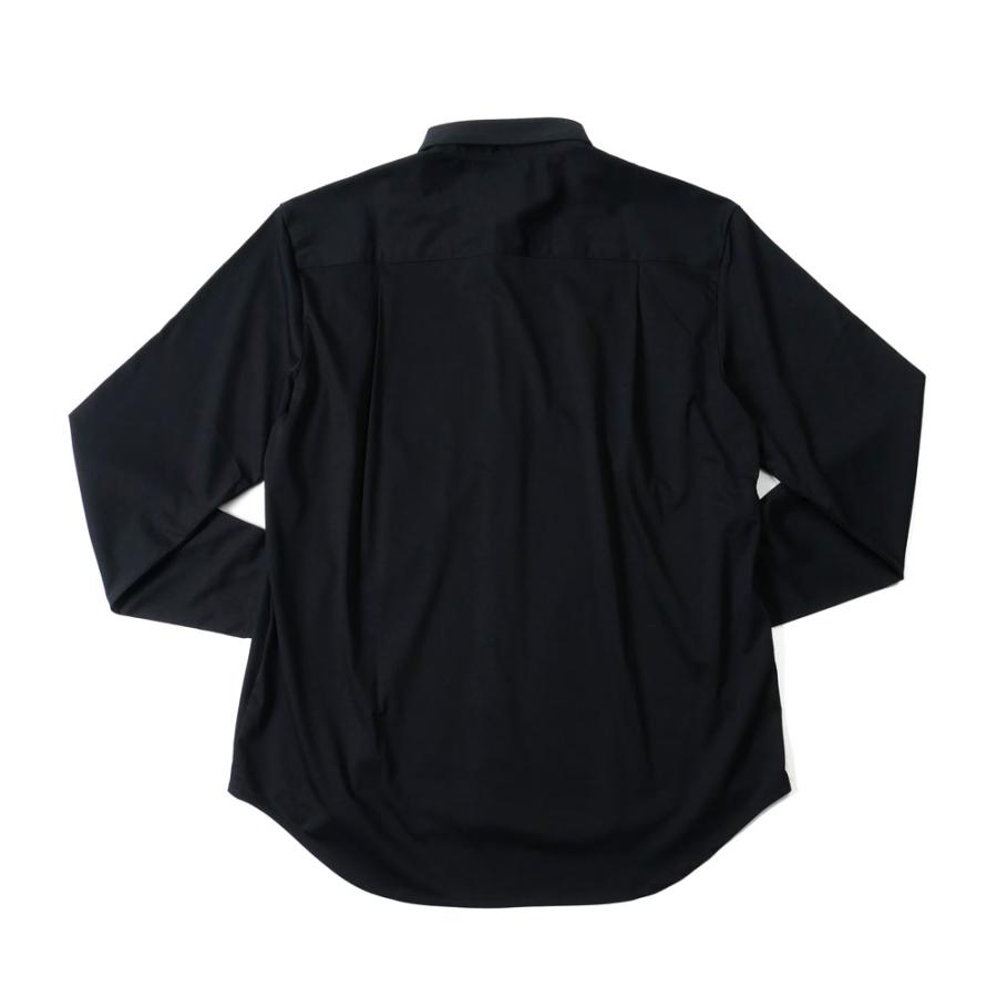 THREE DOTS スリードッツ メンズ シルキーペーパー コットン シャツ 長袖 ロングスリーブ ps212m ホワイト ブラック 2023-24AW 国内正規品 | three dots | 14