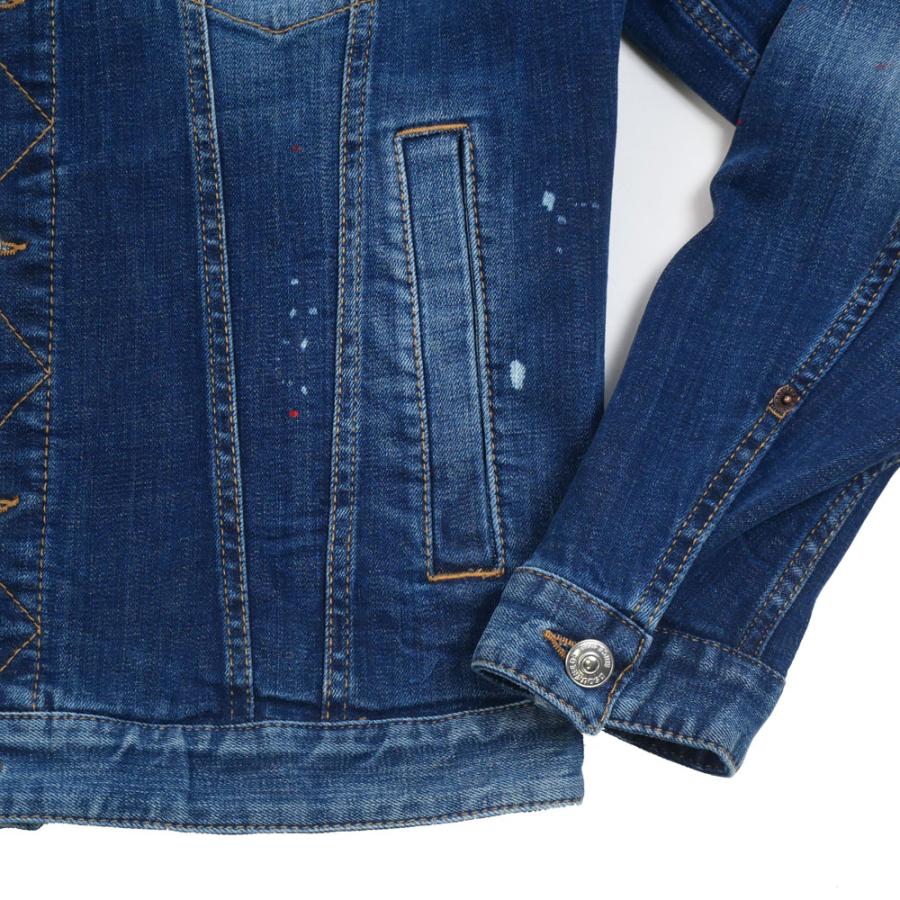 DSQUARED2 ディースクエアード ジャケット Dan Jean Jacket s74am1693 44 46 470NavyBlueの画像