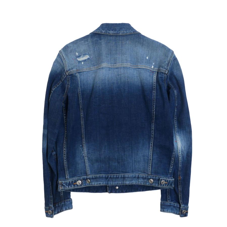 DSQUARED2 ディースクエアード ジャケット Dan Jean Jacket s74am1693 44 46 470NavyBlueの画像