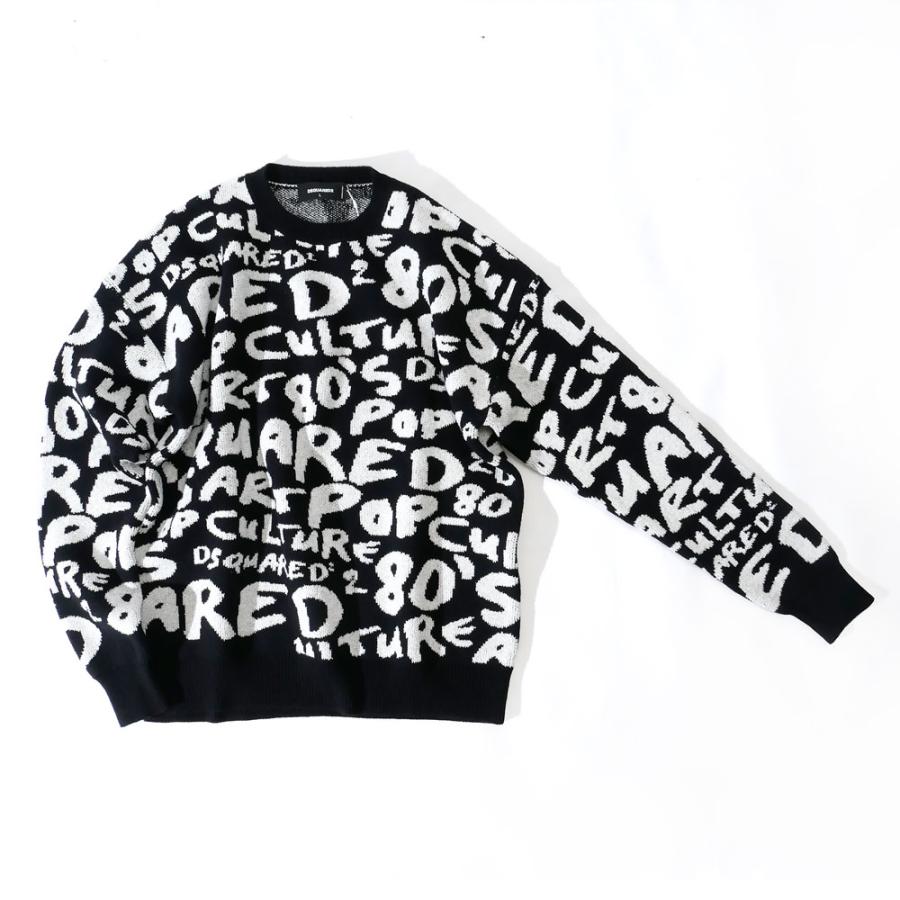 DSQUARED2（ディースクエアード） メンズ クルーネック ニット プル