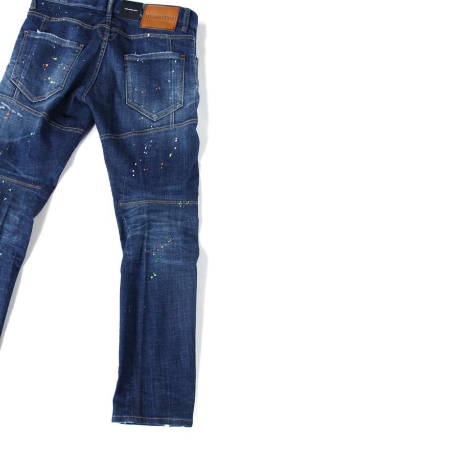 DSQUARED2 デニムパンツ　ジーパン　ワッペン　バイカー　20新作 DSQUARED2 デニムパンツ ジーパン ワッペン バイカー 20新作
