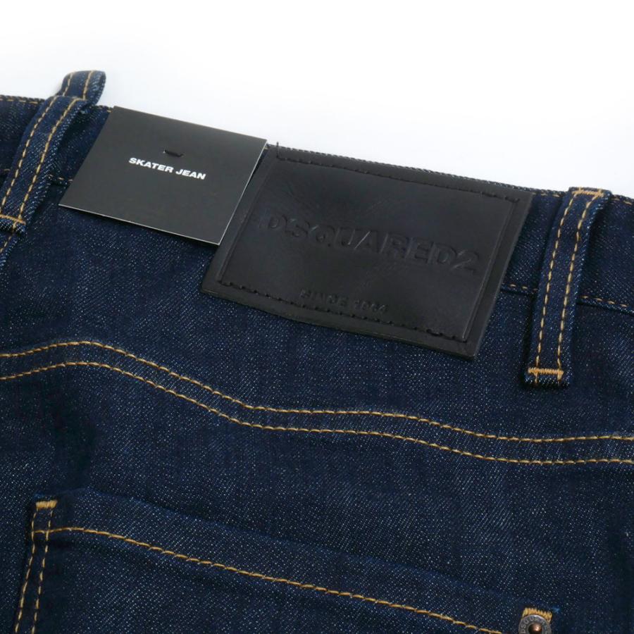 【セール】DSQUARED2 ディースクエアード SkaterJean スケータージーン メンズ ネイビー デニムパンツ s74lb1425_10
