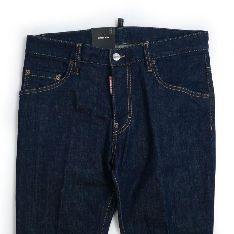 【セール】DSQUARED2 ディースクエアード SkaterJean スケータージーン メンズ ネイビー デニムパンツ s74lb1425_4