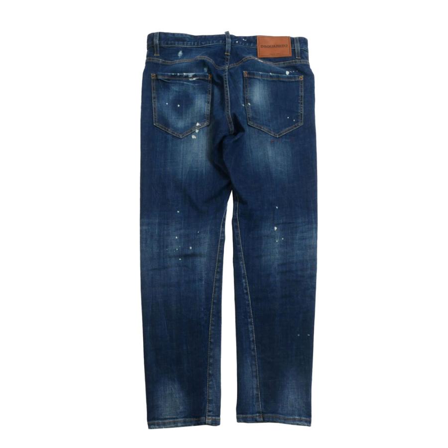 DSQUARED2 ディースクエアード デニム パンツ Slim Twst Jean s74lb1874 470NavyBlueの画像