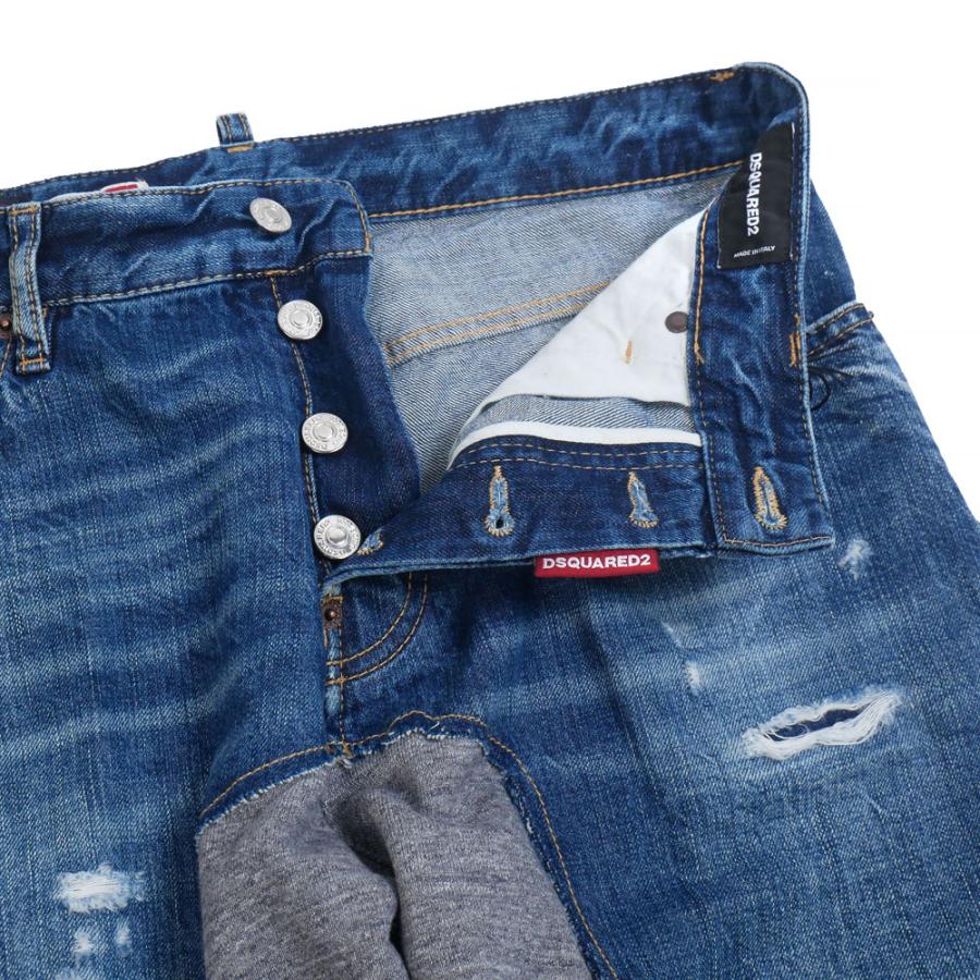 DSQUARED2 ディースクエアード デニム パンツ Hybrid Jean s74lb1881 42 44 46 470NavyBlueの画像