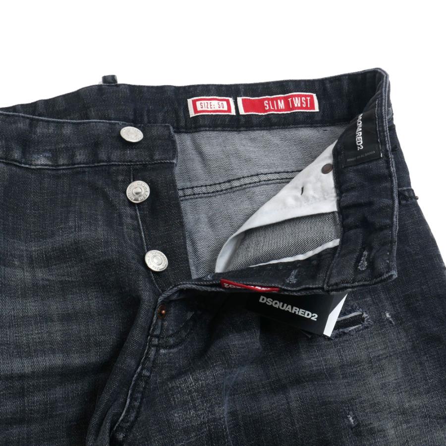 共通値：DSQUARED2 ディースクエアード ブラック デニム パンツ Slim Twst Jean s74lb1912 900Blackの画像