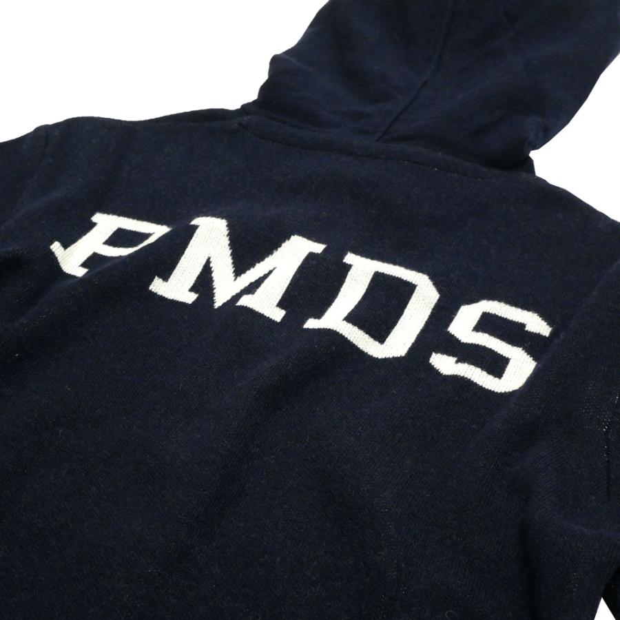 P.M.D.S. イタリア製 ジップ パーカー L ネイビー フーディ PMDS ピーエムディーエス メンズ sarah ジップアップ パーカー
