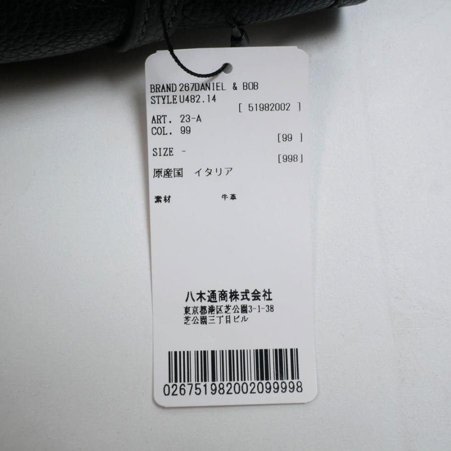 Daniel&Bob ダニエルアンドボブ P.SACCA 巾着バッグ アルチェ アコピアート シュリンクレザー u482-14 neroの画像