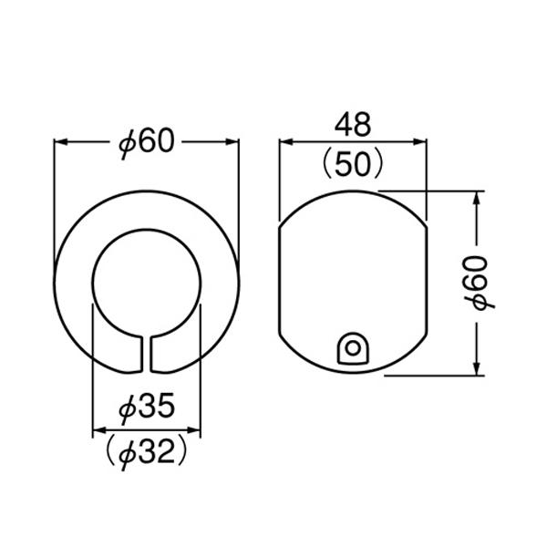 OMSORG オムソリ いたわり手すり補助グリップ 32 アイボリ SO-TG32-I 商品コード 75223140｜up-b｜03