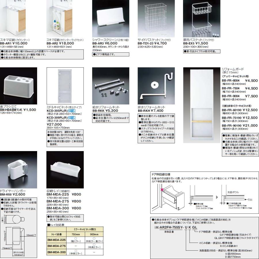 INAX（イナックス） INAX・LIXIL ピアラ オプション【BB-AR1】 スキマ
