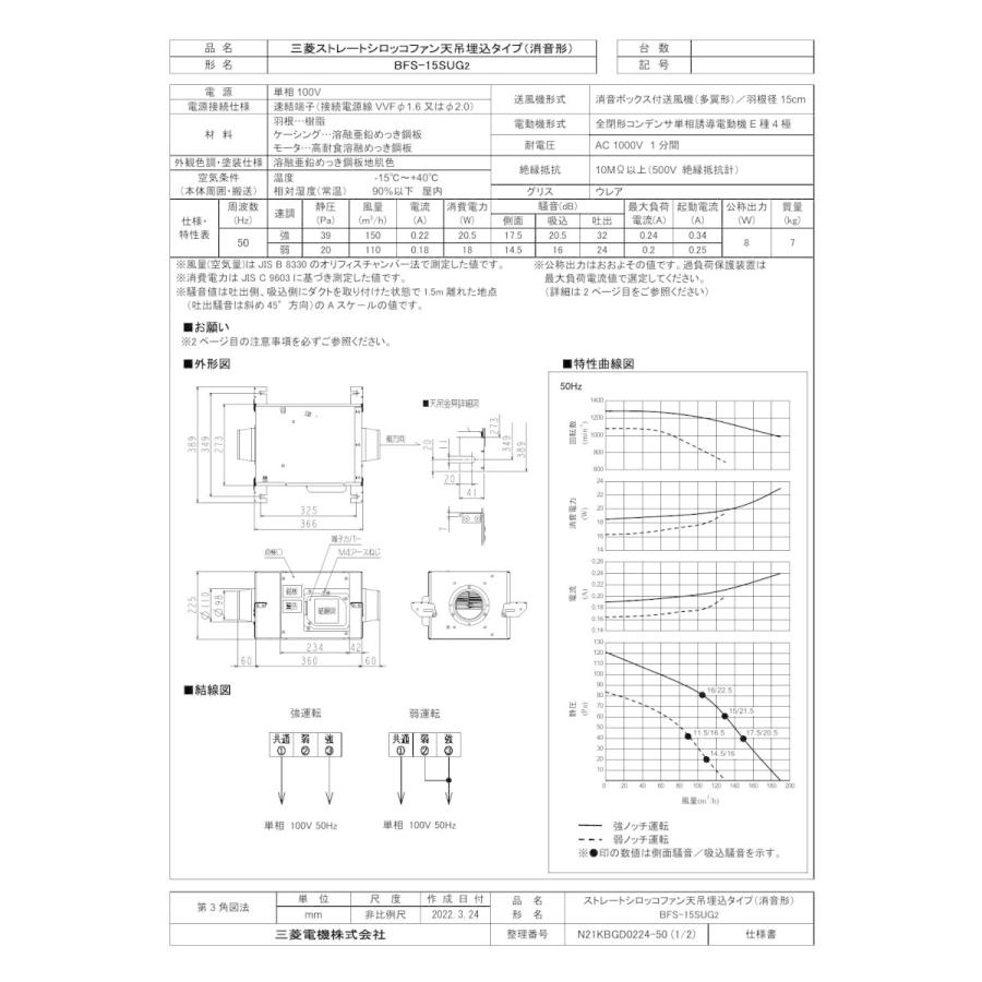 83%OFF!】三菱 mitsubishi 換気扇 産業用送風機 [本体]ストレート