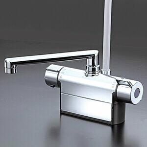 KVK デッキ形サーモスタット式シャワー（300mmパイプ付）（撥水） 浴室用水栓