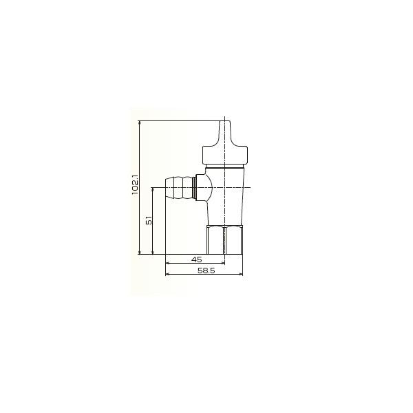 光陽産業 LA一口ON・OFFヒューズガス栓 都市ガス用 G013-21 : 住宅設備