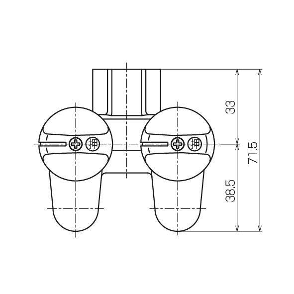 光陽産業 LB二口ON・OFFヒューズガス栓 都市ガス用 G025-12 光陽産業 LB二口ON・OFFヒューズガス栓 都市ガス用 G025-12