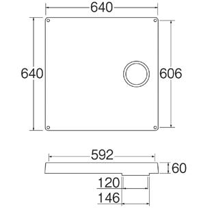 三栄水栓[SANEI] 洗濯器用品 洗濯機防水パン 洗濯機パン 【H541-640】_1