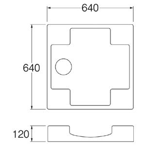 三栄水栓[SANEI] 洗濯器用品 洗濯機防水パン 洗濯機パン 【H5412-640】｜up-b｜02