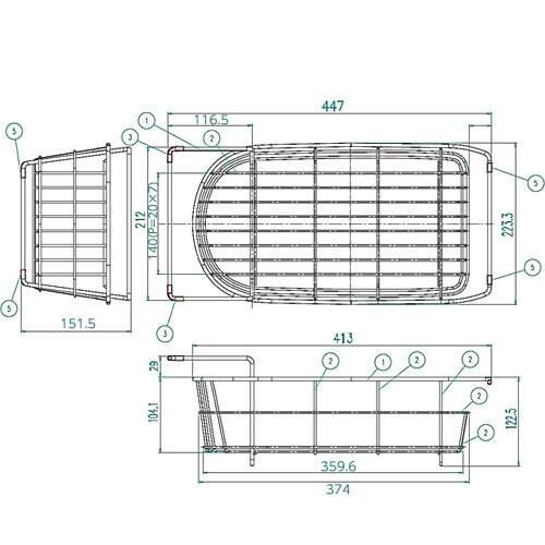 リクシル LIXIL・サンウエーブ 【JVMK_1A99145】 水切りカゴ  キッチン部品 キレイシンク用※受注生産品・キャンセル不可 |  | 03