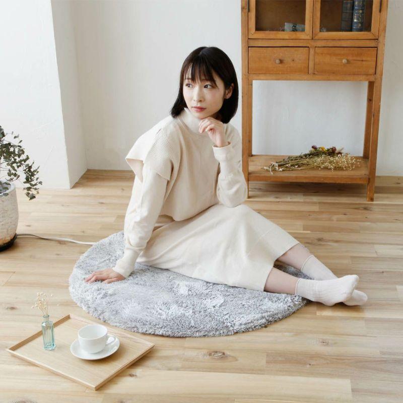 コイズミ 小泉成器 【KDC-03213/P】 丸形ホットラグマット ピンク