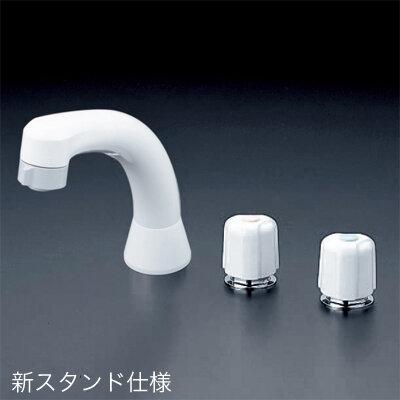 KVK 埋込2ハンドル混合栓 KF15N2SL7 既設の3ッ穴タイプ洗面水栓の交換 