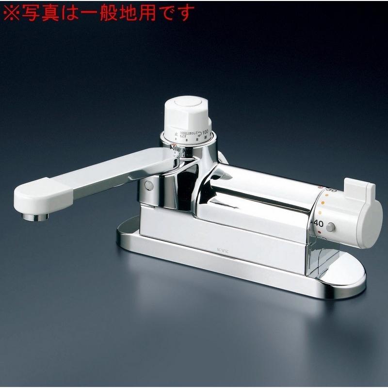 KVK KVK KM297ZG/800 デッキ形定量止水付サーモスタット式混合栓寒冷地