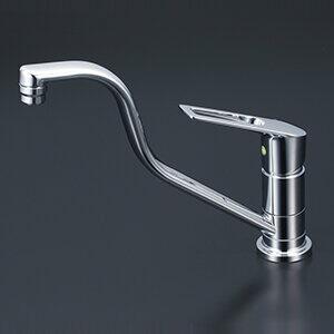 KVK ケーブイケー 取付穴兼用型・流し台用シングルレバー式混合栓（Eレバー）