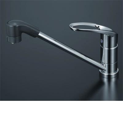 KVK シングルレバー式混合栓 KM5011ZTF シャワー付き KVK 混合栓 KVK KM5011ZTF 流し台用シングルレバー式シャワー付混合栓