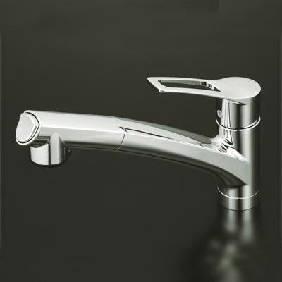 KVK 流し台用シングルレバー式シャワー付混合栓 KM5021ZT KM5021T