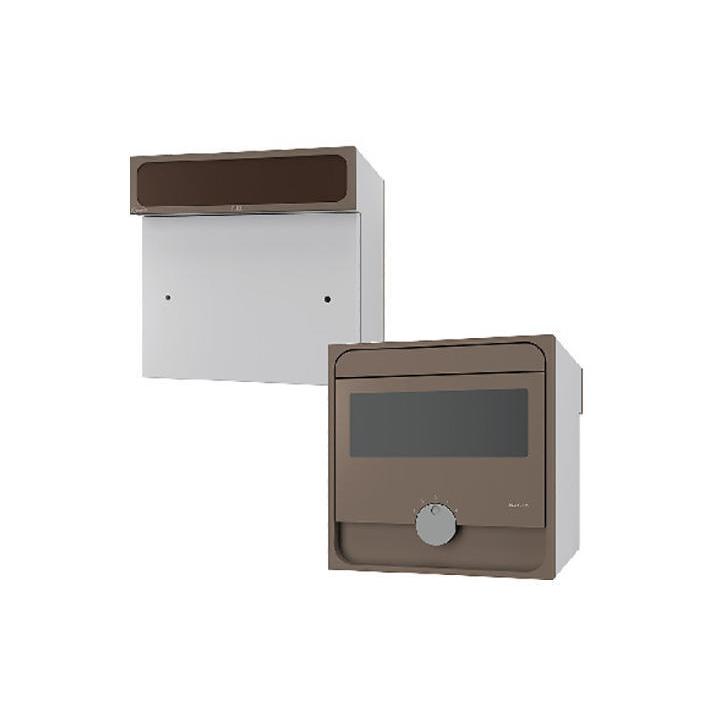 郵便ポスト NASTA キョウワ Qual KS-MAB2-15LK Nasta ナスタ 【KS-MAB2-15LK】ポスト W390×H390 前入後出／口金・防滴