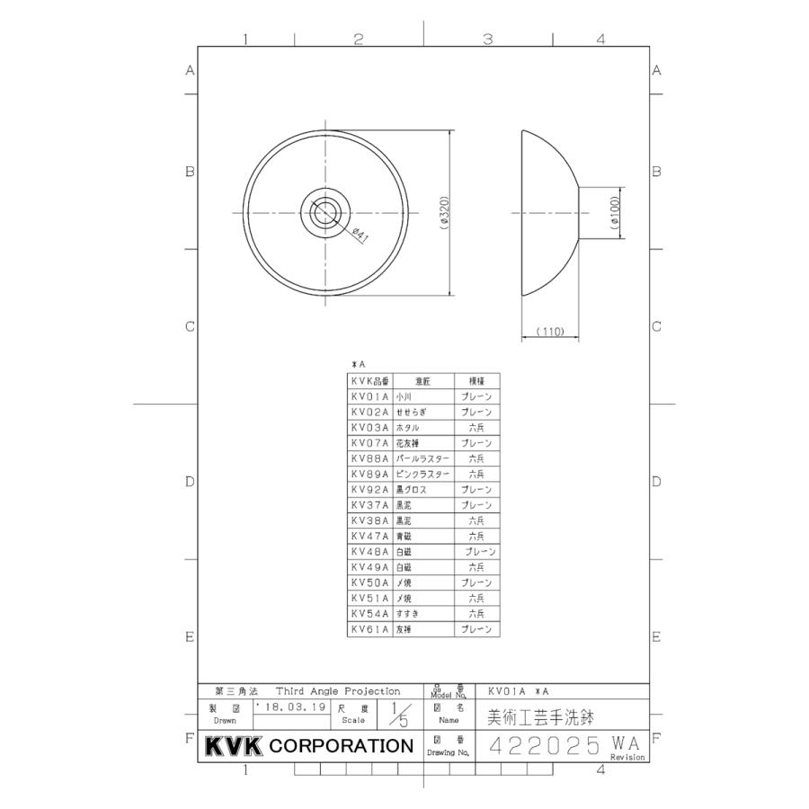 KVK ケーブイケー 手洗鉢 KOシリーズ【KV51A】_1
