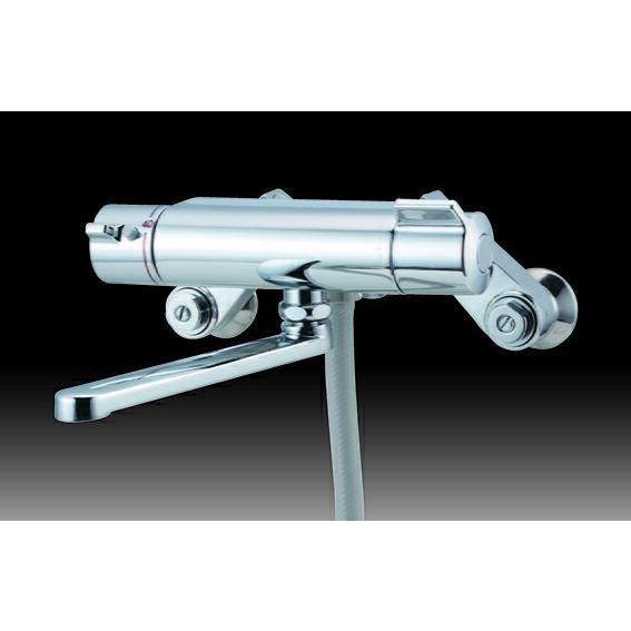 ミズタニバルブ 浴室用水栓 壁付サーモシャワー水栓【MB702MMBK2 