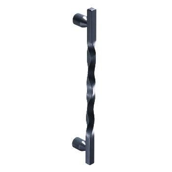 シロクマ ツイスト取手 ３３０mm Ｎブラック 【NO-271】
