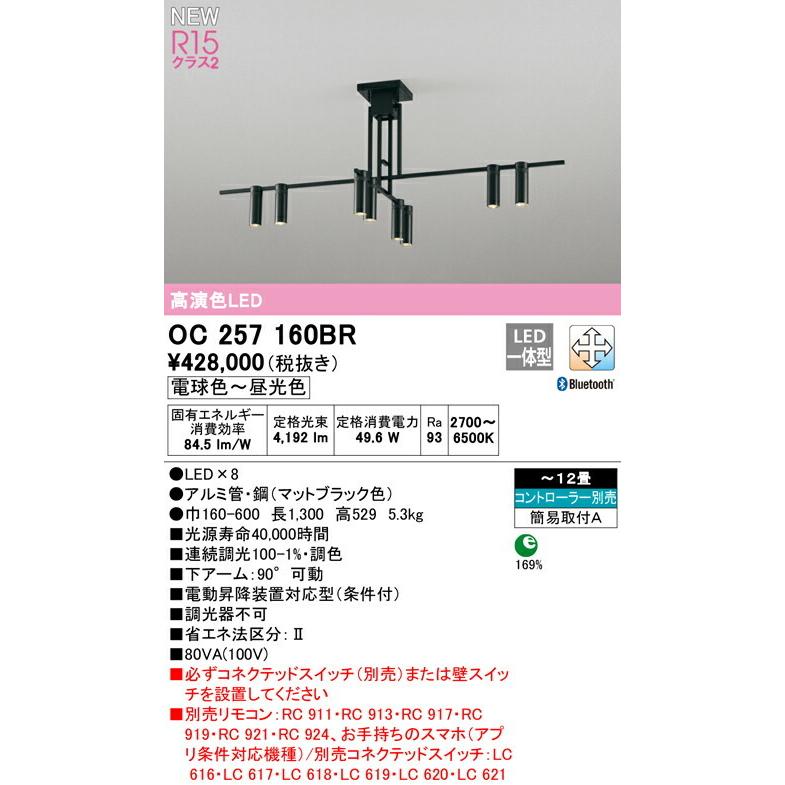 【大幅値下げ】オーデリック　シャンデリア　60センチ 2 ODELIC オーデリック シャンデリア 【OC257160BR】【OC 257