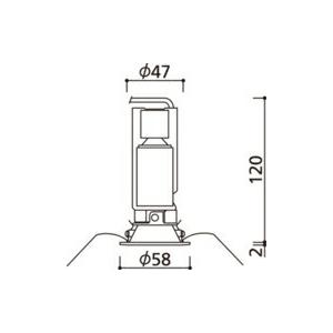 ODELIC（オーデリック） ダウンライト M形 【OD301255】【OD 301 255
