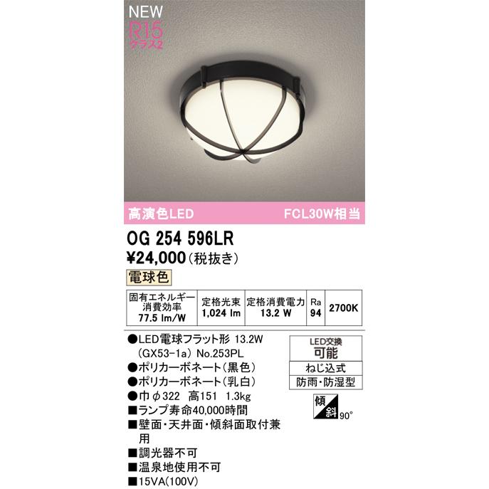 オーデリック エクステリアライト 【OG254596LR】【OG 254 596LR