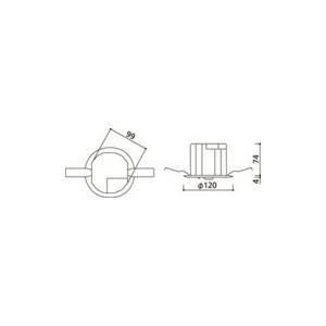 ODELIC - オーデリック 非常用ともし火物の具 埋込型 低上昇限度 【OR036314K1】【OR 036 314K1】