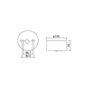オーデリック 非常用照明器具 直付型　中天井 【OR036609P2】【OR 036 609P2】