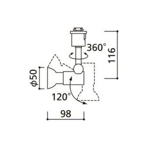 ODELIC（オーデリック） スポットライト 【OS256110BR】【OS 256 110BR