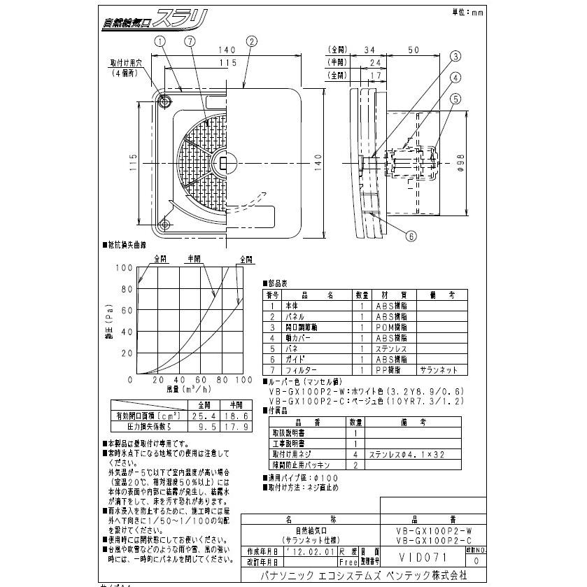 Panasonic (パナソニック) システム部材 エクステリア用部材 FY-HDA06 9n2op2j Panasonic 換気扇部材 パナソニック FY-HDA25 事務所・居室用